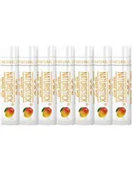 7-Pack Mango Lip Balm Gift Set by Naturistick. 100% Natural Ingredients. Best Beeswax Chapstick for Dry, Chapped Lips. Made in USA