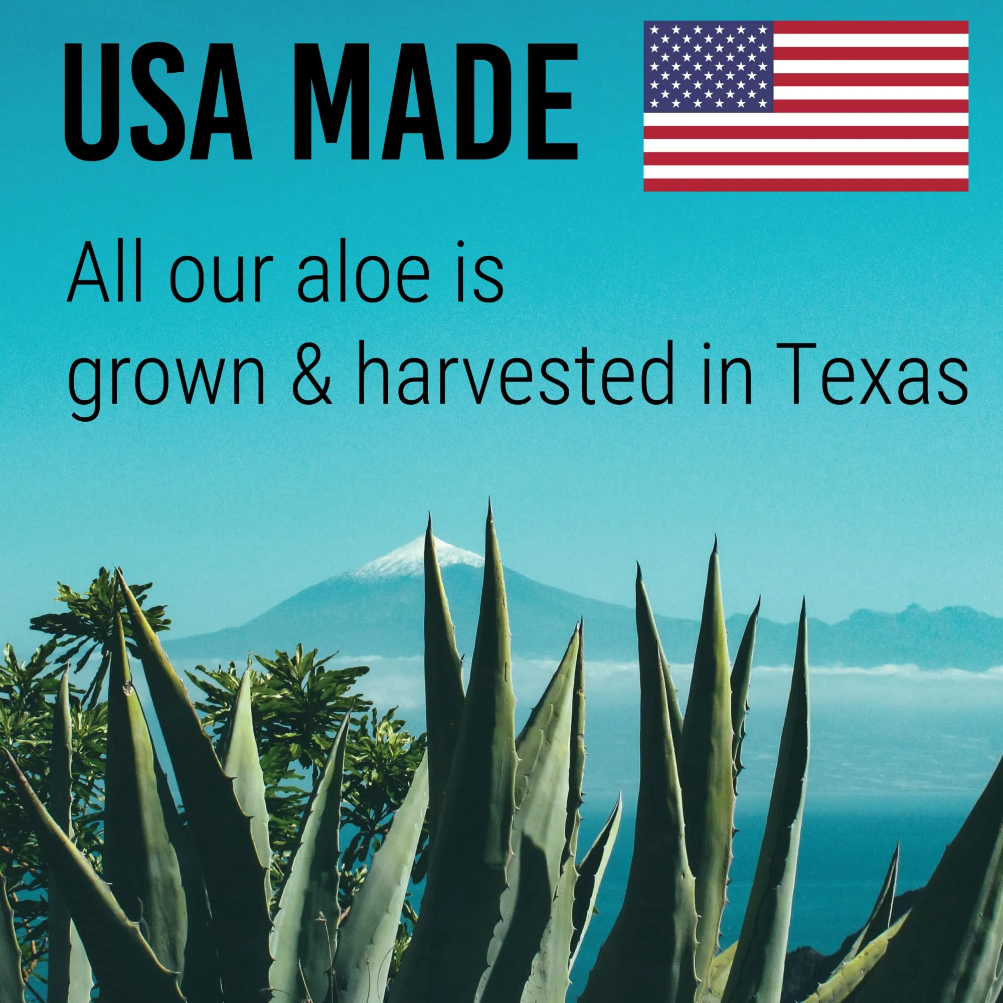 Aloe Vera Gel For Face & Hair Care, Freshly Cut 100% Pure Aloe - Premium Quality, USA Grown, Vegan, Unscented - Natural Sunburn Relief, Skin Care, Face & Hair Care