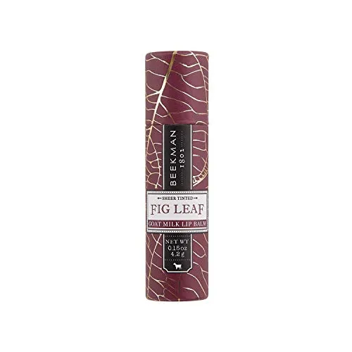 Beekman 1802 - Lip Balm - Fig Leaf - Luxuriously Moisturizing Goat Milk Lip Balm For Dry, Cracked Lips - Goat Milk Lip Care - 0.15 oz