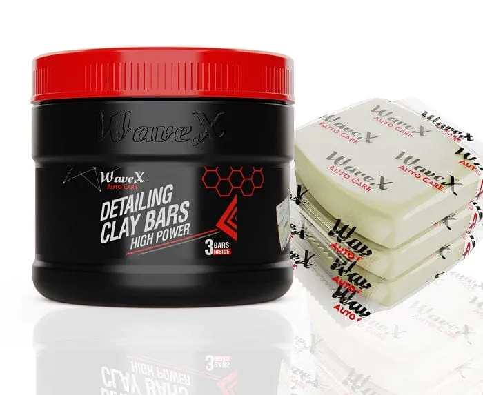 Clay Bar (100g x 3)- Premium Car Detailing Clay Fallout Removes Environmental Deposits- No Scratches No Swirls Guaranteed