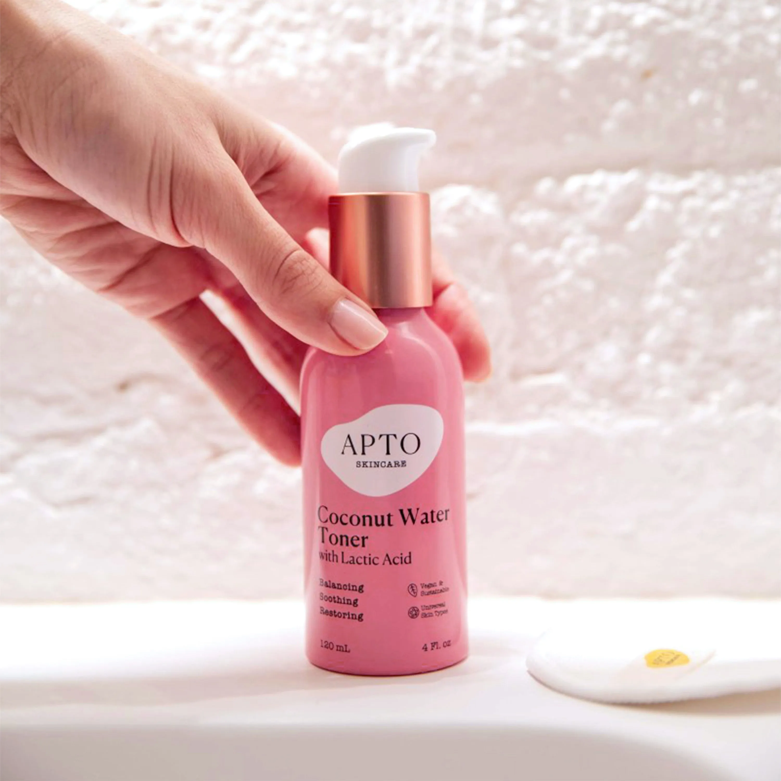 Coconut Water Toner with Lactic Acid, Balancing & Hydrating Toner