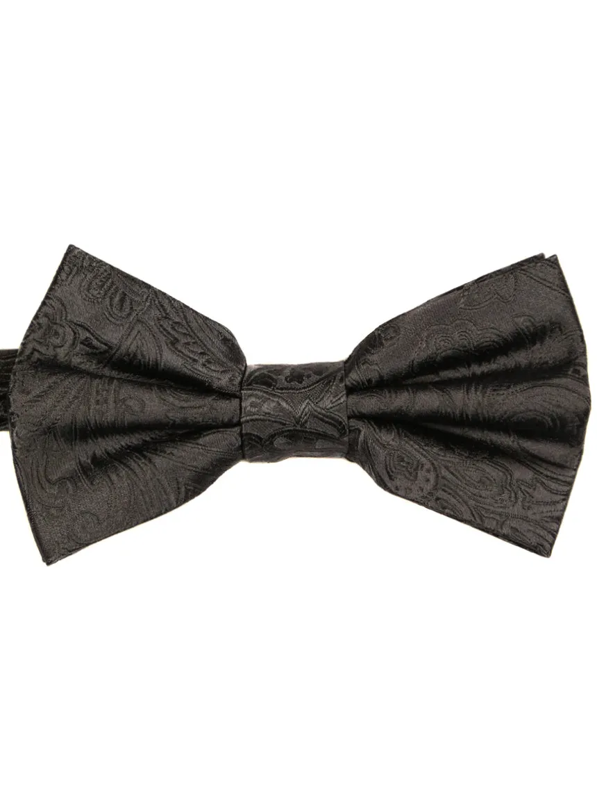 DCLIC Classic Paisley Bow Tie - Charcoal