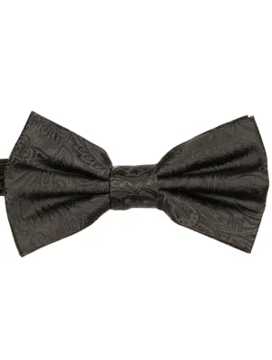 DCLIC Classic Paisley Bow Tie - Charcoal