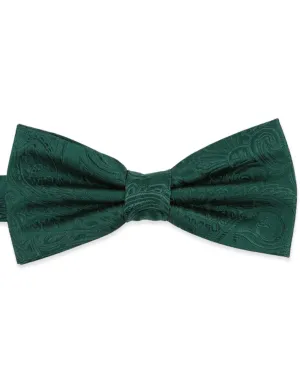 DCLIC Classic Paisley Bow Tie - Dark Green