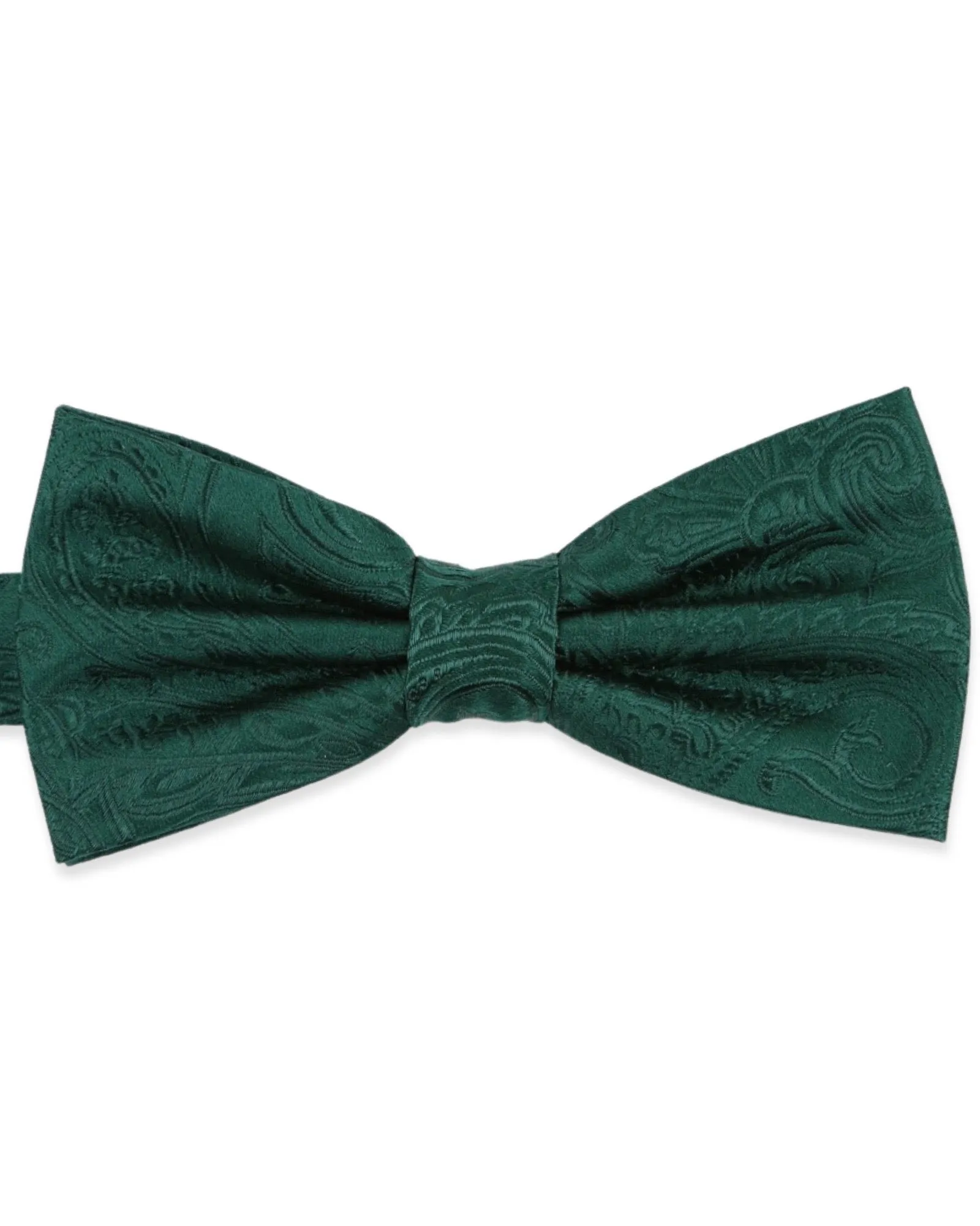DCLIC Classic Paisley Bow Tie - Dark Green