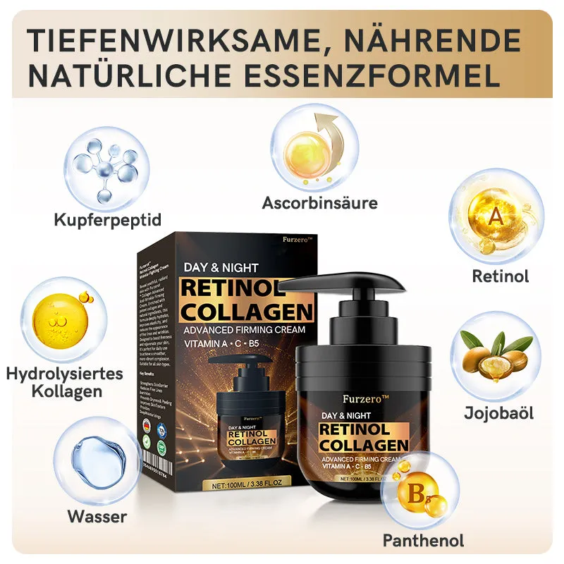 GMP-zertifiziertFurzero Retinol Kollagen  Faltenreduzierende Anti-Aging Creme