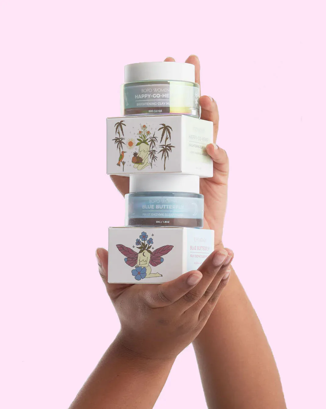 HAPPY-GO-HEMP BRIGHTENING CLAY MASK