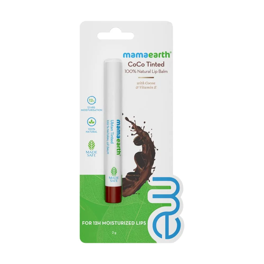 Mamaearth CoCo,Beetroot,Honey & Ubtan Tinted 100% Natural Lip Balm with CoCo and Vitamin E 2g