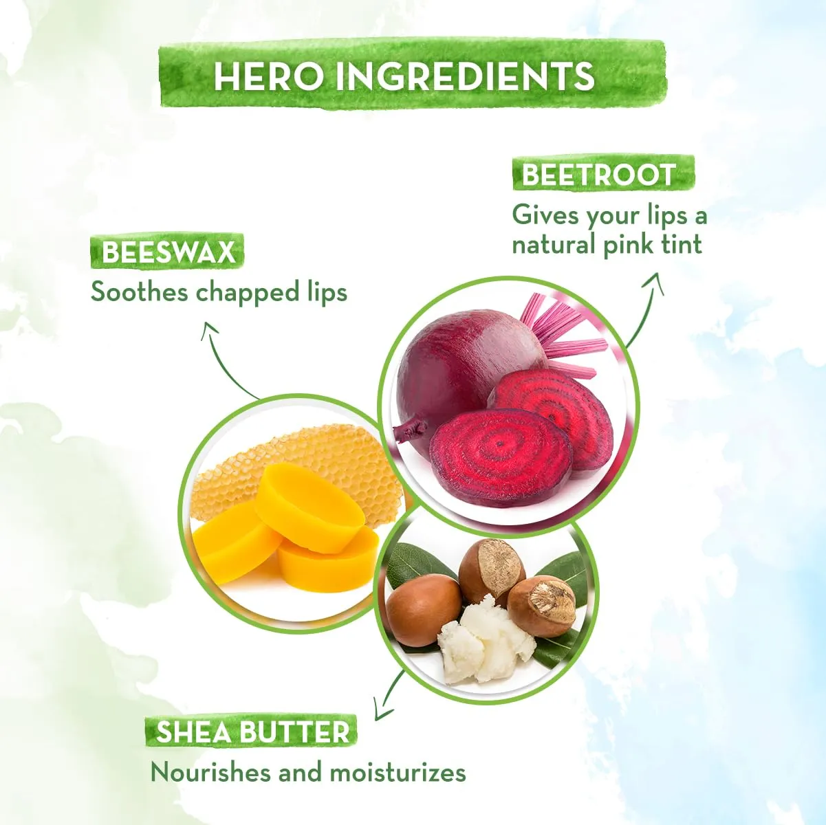 Mamaearth CoCo,Beetroot,Honey & Ubtan Tinted 100% Natural Lip Balm with CoCo and Vitamin E 2g