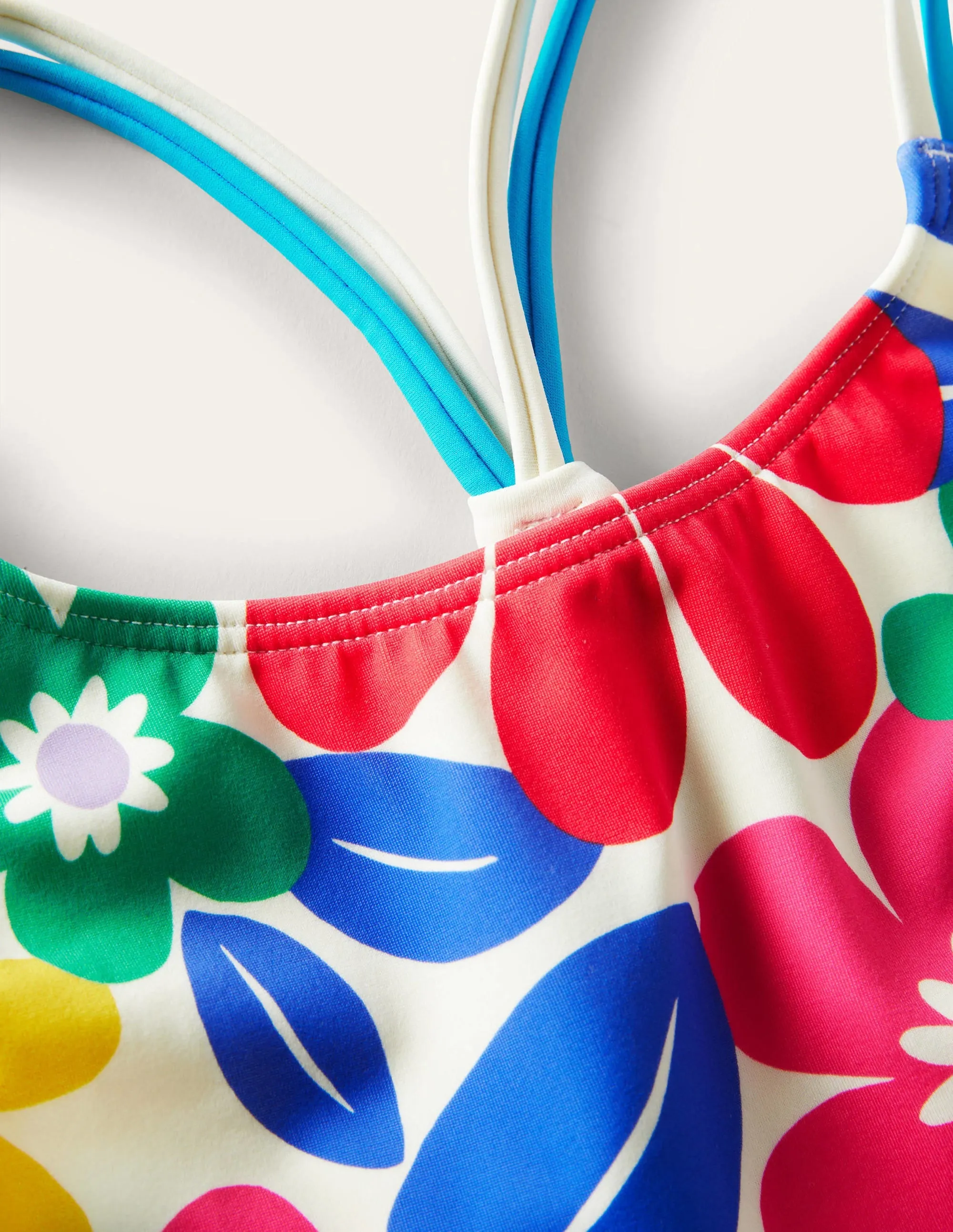 Patterned Tankini Top-Multi Surf Floral