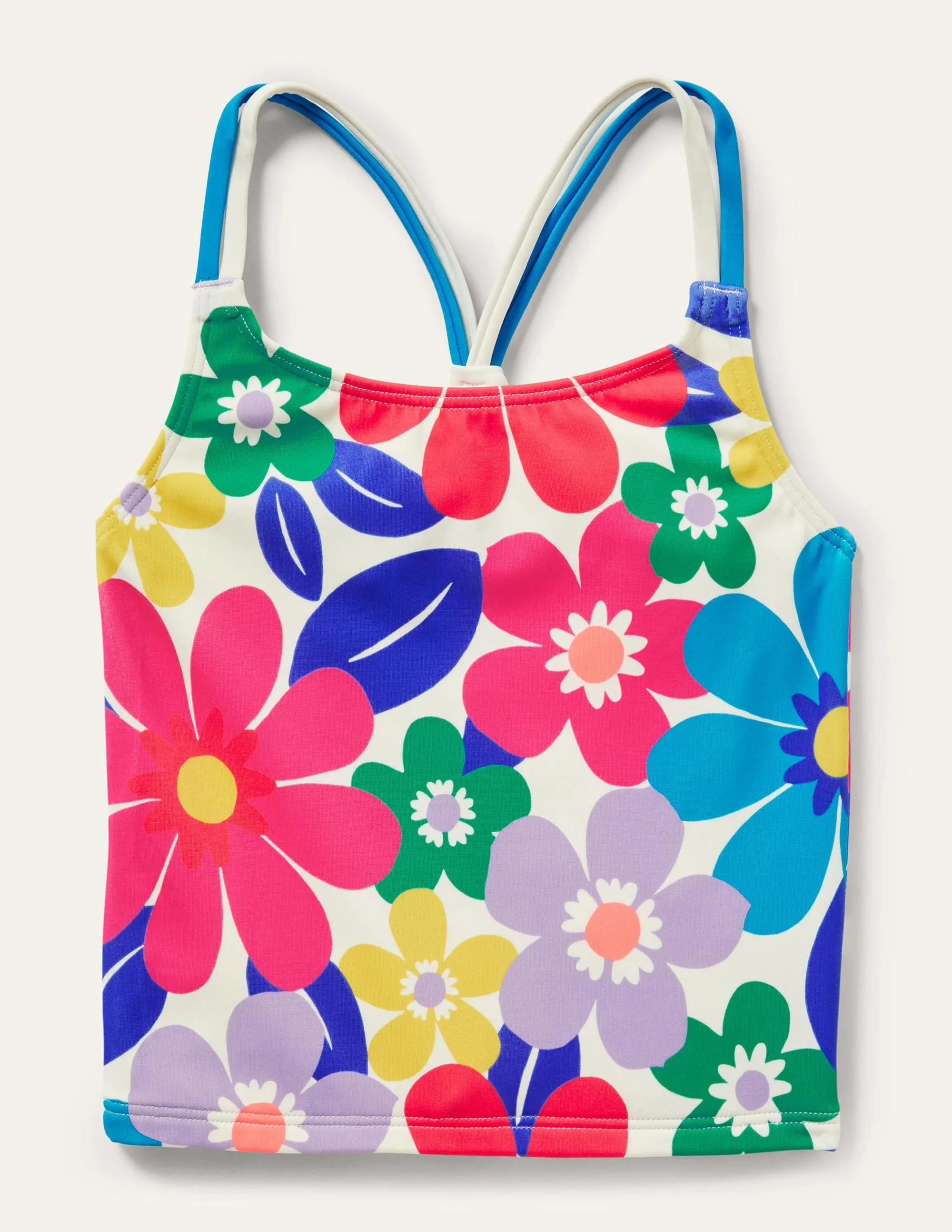 Patterned Tankini Top-Multi Surf Floral