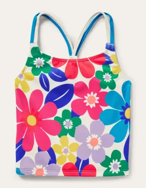 Patterned Tankini Top-Multi Surf Floral