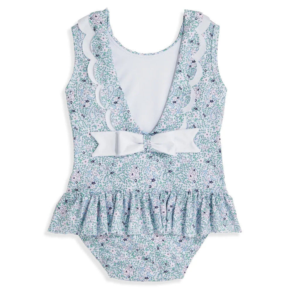 Printed Summer Bathing Suit -- Forget Me Not