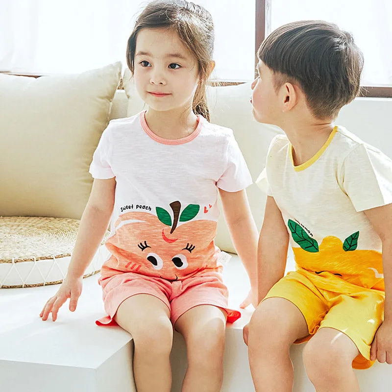 Refreshing Peach Short Sleeves Set 2407MK24