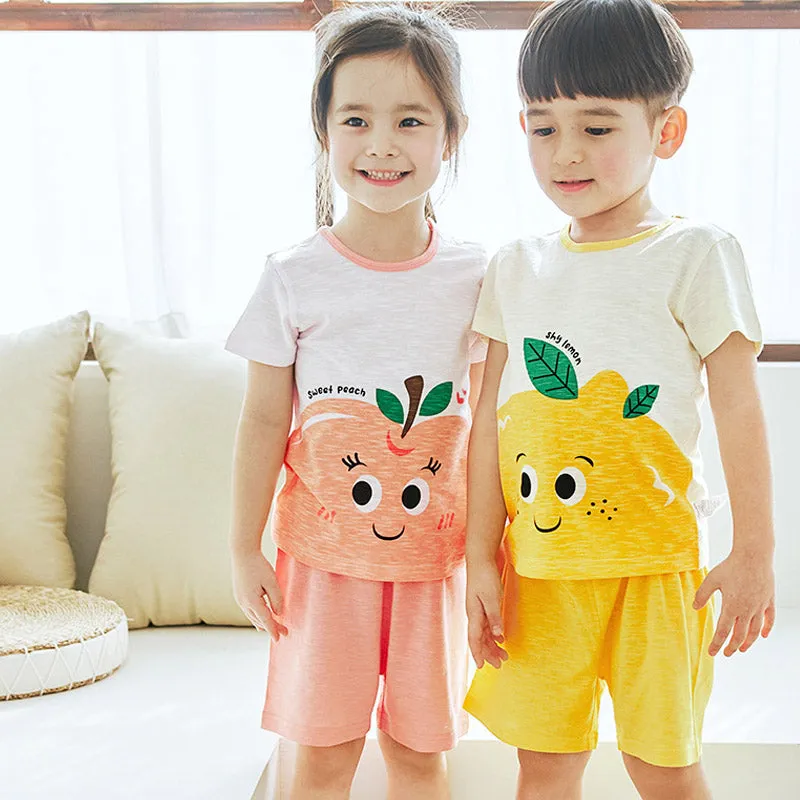 Refreshing Peach Short Sleeves Set 2407MK24