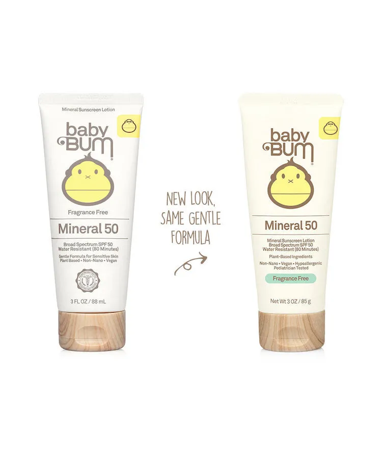 Sun Bum Baby Bum 50 SPF Mineral Sunscreen Lotion