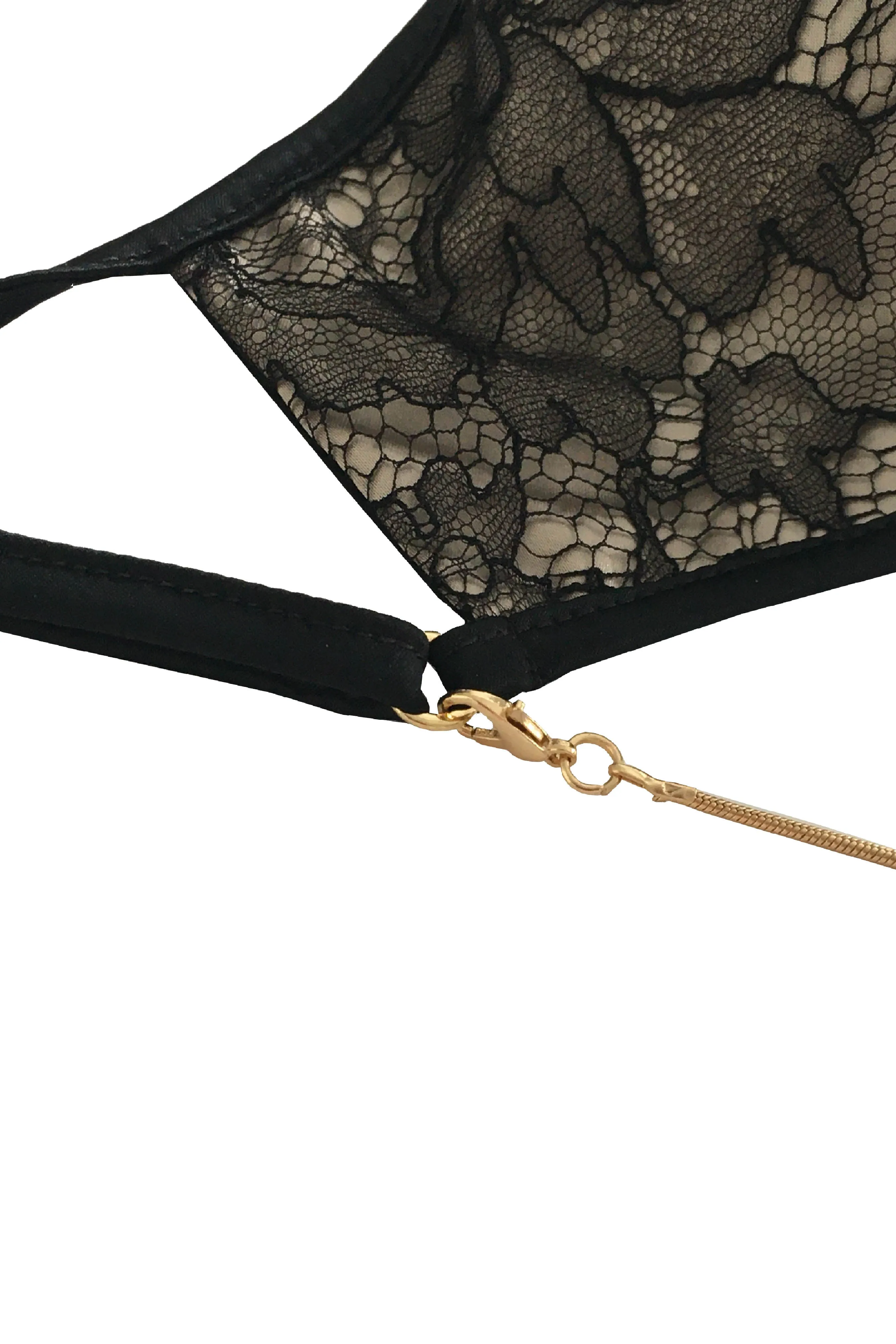 Xena silk and lace face covering